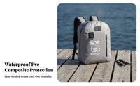 Waterproof Fishing Backpack Outdoor Paddleboard Bag Sturdy Backpack with D-Loop Lightweight for Anglers, Paddleboarders, Paddleboarding, Kayaking