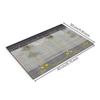 1:400 Scale Airplane Model Display Base Wooden Airport Runway Display Board Printed Model Airport Board Realistic for Collectors, Aviation Dioramas