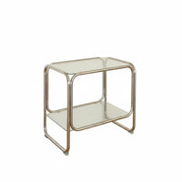 Clear Multi-Tier Table Minimalist aesthetic Nightstand Easy to Clean for Living Room