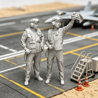 1/48 Deck Crew Figures 1:48 Scale Resin Figures Cold Historical Period Miniature for Hobbyists, Collectors