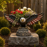 USA Eagle Planter Vintage Design Eagle Planter Rustic for Patio, Yard, Patriots