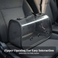 Adjustable Shoulder Strap Space Capsule Pet Bag Lightweight Design Space Capsule Pet Carrier Foldable for Travelers, Car Trips, Outdoor