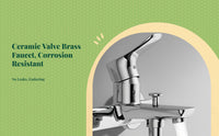 Brass shower faucet, single handle