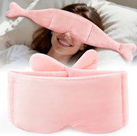 Upgraded Gravity Eye Mask with Nose Pad, Glass Beads, Double-Sided Flannel, Heatable