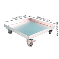 Plant Tray with Wheels Leakproof Hardware Rust-Resistant for Gardeners