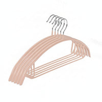 10 Pieces Metal Hanger Side Notches Closet Accessory Slim
