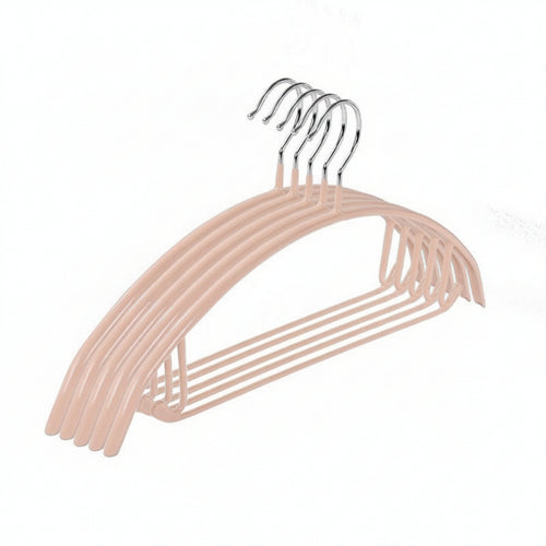 10 Pieces Metal Hanger Side Notches Closet Accessory Slim