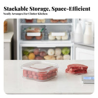 without costzer Portion Box Multi-Functional Stackable Clear food container Dishwasher Safe