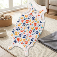 Cat Recovery Suit Post Surgery Cat Clothing, Neuter Suit for Cats, Post-operative Polyester Anti-Licking Shirt with Adjustable Hook-and-loop