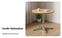 Height-Adjustable Lift-Top Coffee Table Space-Saving Round Lift-Top Table Multi-Functional Household Furniture Multifunctional for Apartment Dwellers, Telecommute Workers, Small Areas, Living Room, Home Office, Bedroom