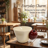 Ceramic Coffee Mug for Kitchen and Couples, Large Tea with Minimalist, Novelty for and 320ml Capacity