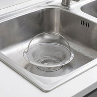 Kitchen Sink Strainer with Handle, Stainless Steel Strainer and Sink Drain Strainer, Large Sink Waste Strainer to Prevent Household Drain Clogs