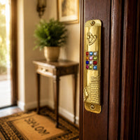 Mezuzah Case Glossy Surface Metal Mezuzah Case Lightweight for Jewish Families