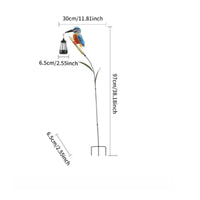 Solar Bird Lantern LED Solar Garden Bird Light Auto on/deactivate for Lawn