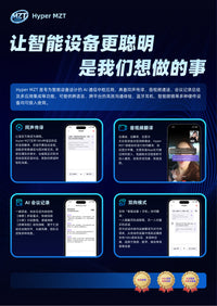 MZT F16 AI Translation Bluetooth Glasses with Language Assistant