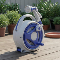 Water Hose Reel Carrier Compact Garden Hose Reel Carrier Space Saving for Yard