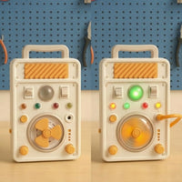 Child-Centered Busy Board with Fan Interactive Switch Board Toy Sensory Educational for Toddlers, Preschoolers, Kids, Home