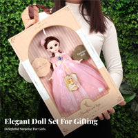 Doll Gift Set Changeable Clothes Articulated Dress-up Doll children's Toy for Girls, Bedroom