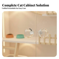 Multi-Level Cat Villa Easy to Clean Multi-Level Cat Enclosure Good Ventilation for Living Room, Bedroom