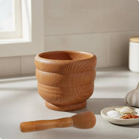 Garlic Mortar and Pestle Easy to Clean Garlic Masher Bowl Manual Granite Mortar Set