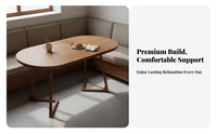 Solid Wood Legs Cafe Table and Chair Set Padded Seat Upholstered Booth Sofa High-Resilience Cushion Modern Leisure Chairs Long-Lasting Construction for Business Owners, Families, Adults, Dessert Shop, Tea House, Lounge Area, Kitchen