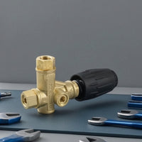 Unloader Valve with Adjustable Knob Inline Brass Water Pressure Regulator Resistant for Technicians
