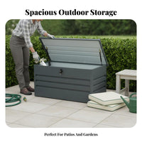Garden Storage Bench Large Capacity Outdoor Storage Container Weather-Resistant Weatherproof for Gardeners, Families, Balcony
