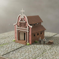 1:72 Scale Cathedral Model Handmade Gift Scale Model Kit Brain Teaser