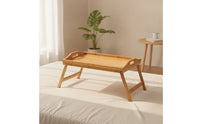 Bed Table with Folding Legs Lightweight Bed Tray with Folding Legs Sustainable Bamboo Portable Desk for Floor