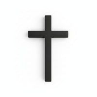 Wooden Wall Cross Smooth Polished Keyhole Slot Religious Wall Decor