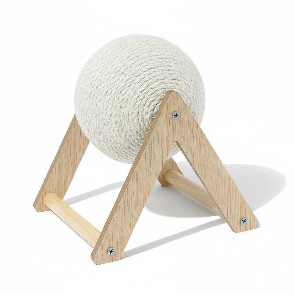 Boredom Relief Cat Scratching Ball Long-Lasting Sisal Rope Ball Scratcher Natural Materials Cat Claw Grinder Toy Shed-Resistant for Indoor Cats, Kittens