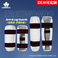 Taekwondo Shin Guards and Arm Guards Set with EVA Padding