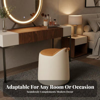 revolving Makeup Chair Minimalist Design Vanity Stool Stable Base for vanity area