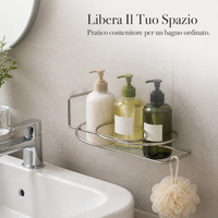 Stainless Steel Basin Storage Rack for Bathroom and Toilet, Punch-Free Wall Mount Organizer