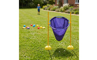 Detachable Sandbag Toss Target with Net Water-Fillable Throwing Target Frame Portable Yard Game Allcomplete Set for Children, Toddlers, Backyard, Kindergarten, Playroom