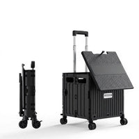 Foldable Trunk organizer Portable with Handles Foldable Multi-Compartment Bin