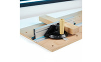 Aluminum Miter Gauge Clear Scale Table Miter Gauge Quick Adjustment Knob