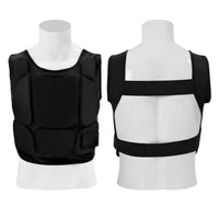 Segmented Combat Arts Chest Protector Impact Resistant Padded Chest Guard Sleeveless Sparring Vest with Adjustable Strap Shock Absorbing for Fighters, Combat Sports