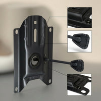 Stamped Chair Plate with Lever Heavy-Duty Seat Mechanism with Mounting Holes Standard Size Bracket High Capacity for Furniture Assembly