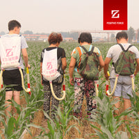 Agricultural Backpack Fertilizer Applicator, Stainless Steel Manual Spreader for Cornfields