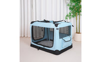 Soft-Sided Travel Crate Mesh Panels Soft-Sided Pet Crate Folding Kennel Ventilated Pet Supplies Easy Transportation