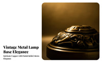 Low-Profile Metal Lamp Base