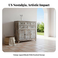 3-Drawer Rustic End Table Vintage Design Bedroom Furniture Multifunctional Space-Saving for Apartment Dwellers, Hallway
