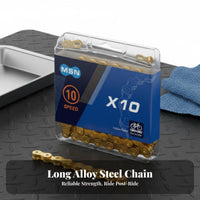 12 Speed Bike Chain Wide Compatibility 12-Speed Cycle Chain Fluid Shifting Wear-Resistant for Cyclists, Cycling, Trail Riding