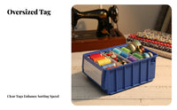 Multi-Compartment Utility Box Divided Compartments Parts Organizer for Hobbyists