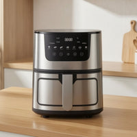 Stainless Steel Air Fryer 7 L Air Fryer with Basket Countertop Cooker Family-Sized for Families, Kitchen