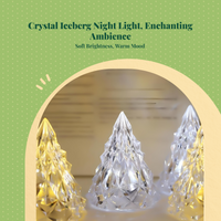 Crystal LED Night Light, portable, warm glow