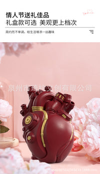赛博朋克仿真心脏花瓶摆件创意科技感家居装饰树脂工艺品送礼好物