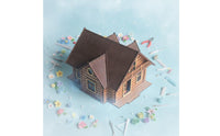 DIY Miniature House Kit Creative Gift Self-Assembly Wooden Chalet for Hobbyists