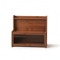 Desktop Cabinet Two-Tier Desktop Organizer Space-Saving for Office, Vanity